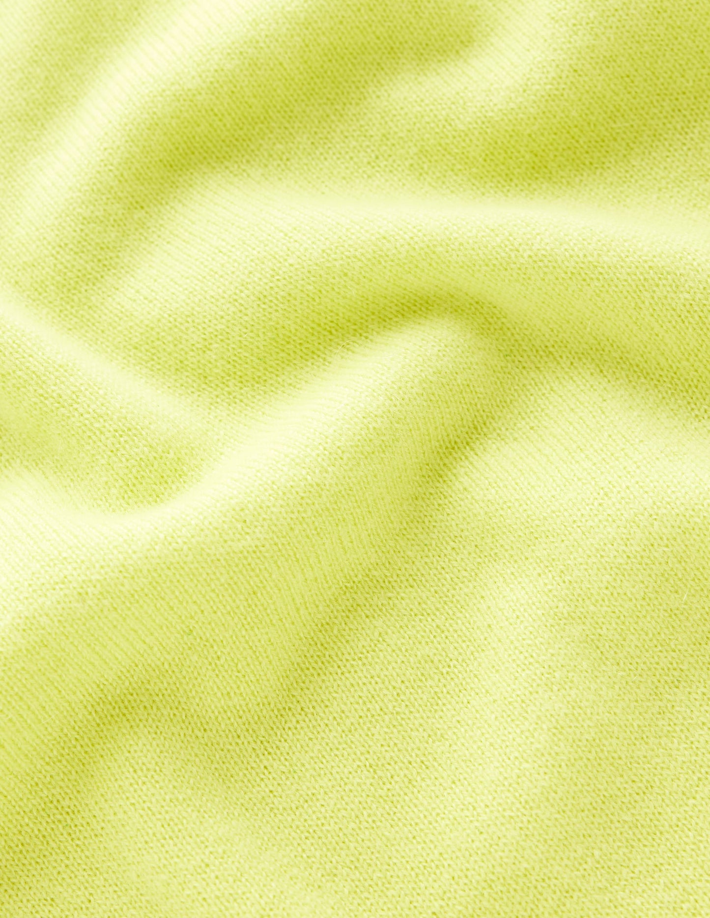 Eva Cashmere Crew Neck Jumper-Soda Yellow