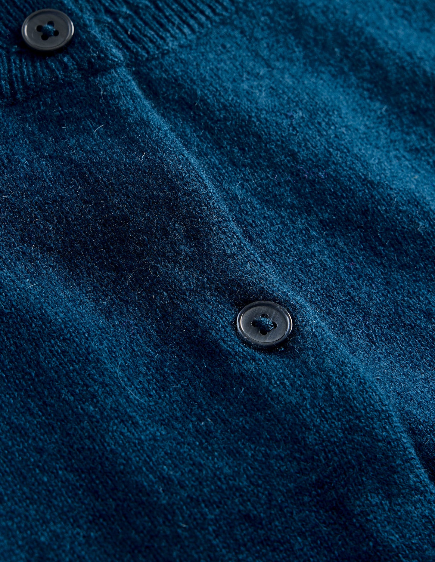 Eva Cashmere Crew Cardigan-Harbour Blue