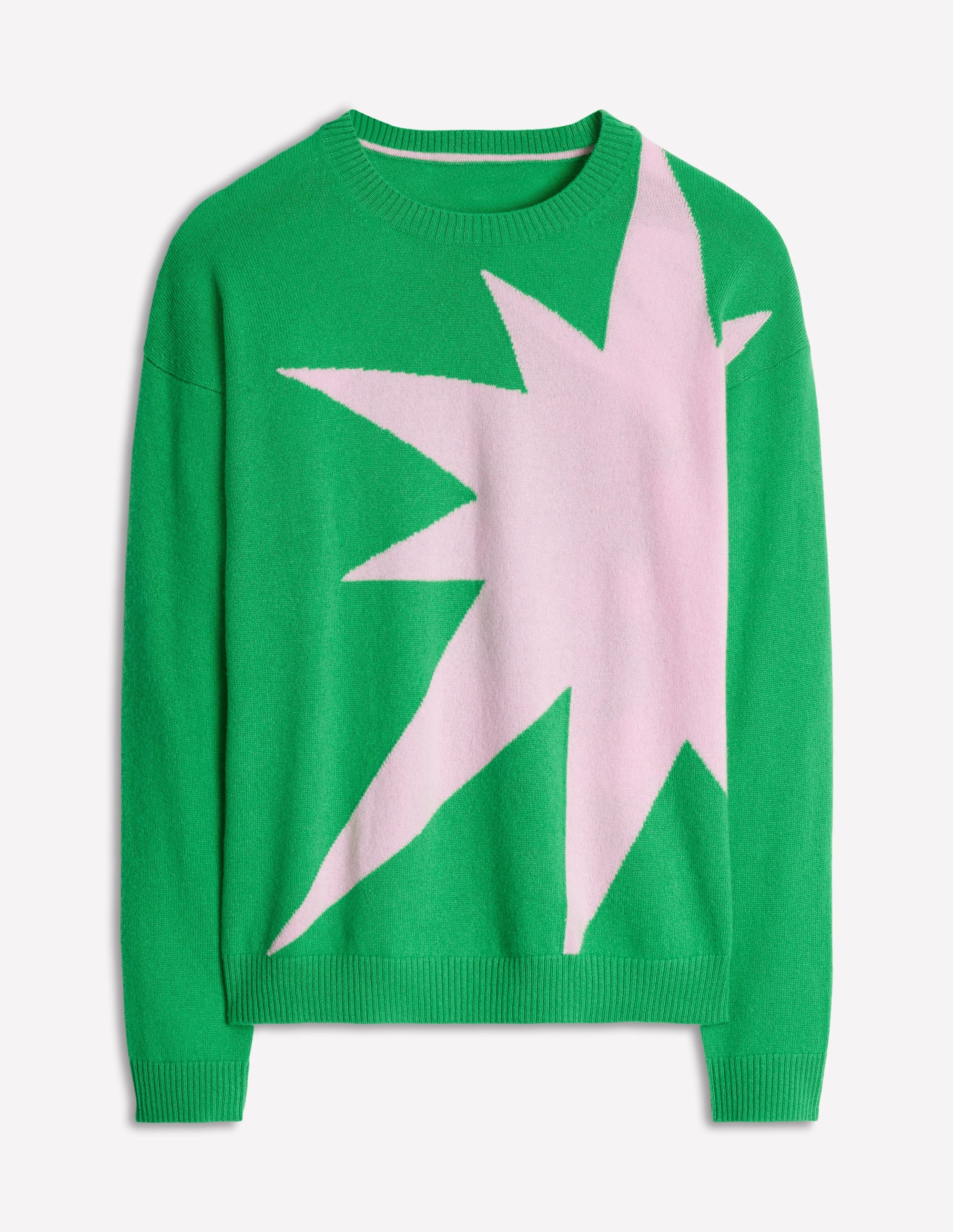 Lydia Cashmere Jumper-Bright Green, Boom - Image 7