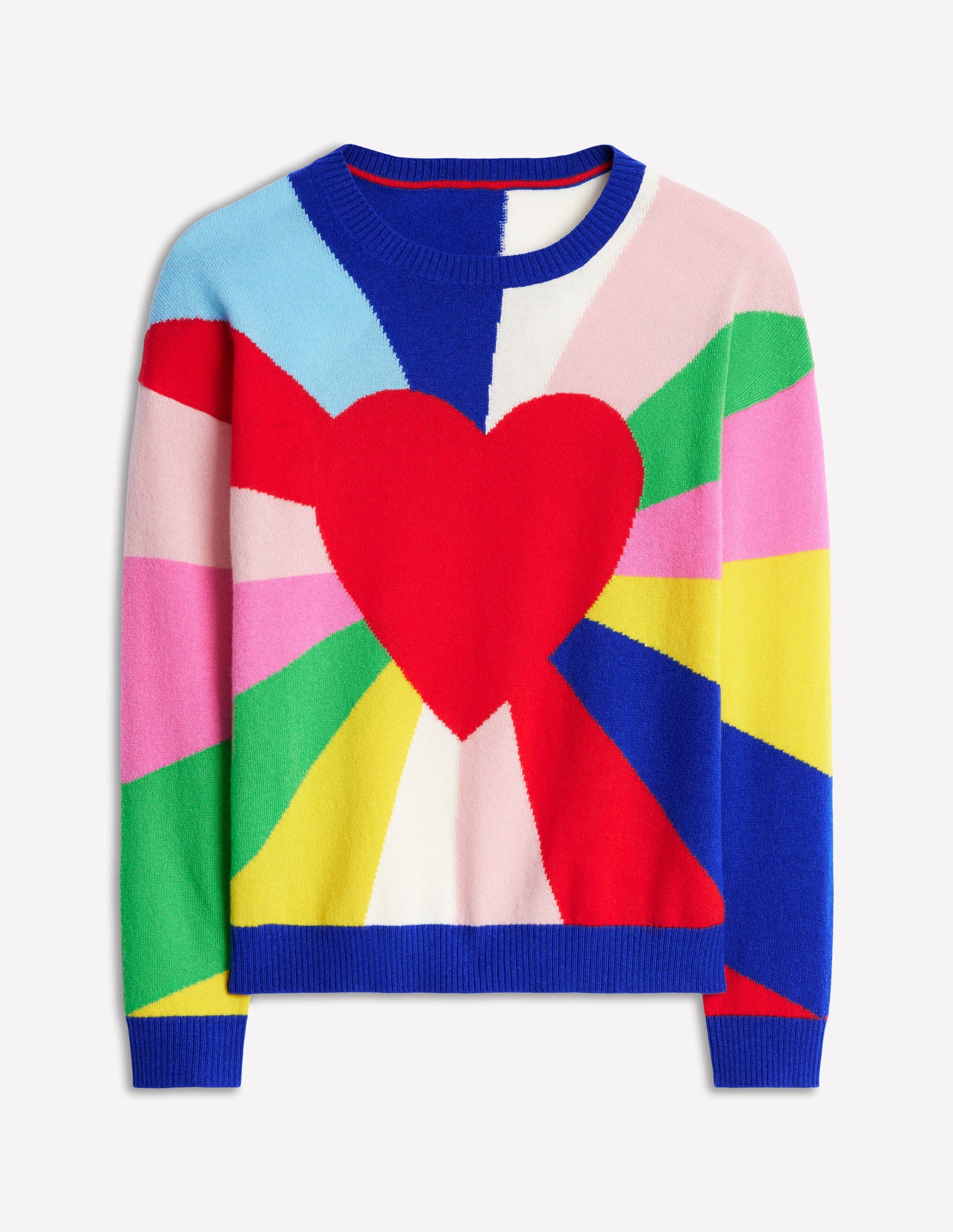 Lydia Cashmere Jumper-Multi, Heart Spectrum - Image 8