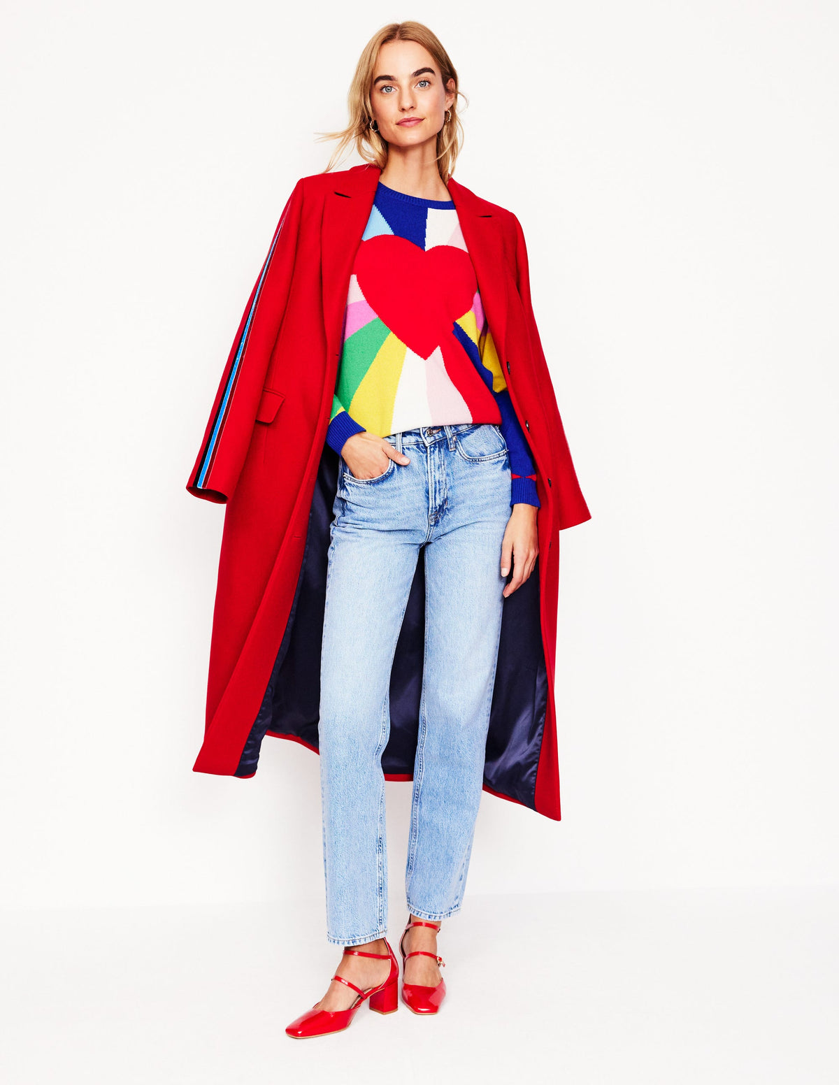 Lydia Cashmere Jumper-Multi, Heart Spectrum - Image 5