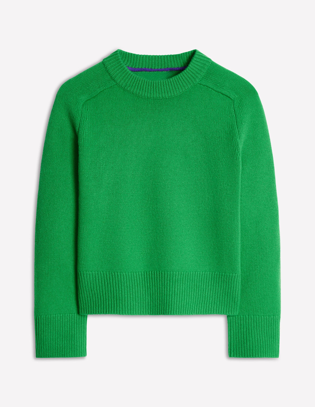 Wide Sleeve Cashmere Sweater-Bright Green - Image 5