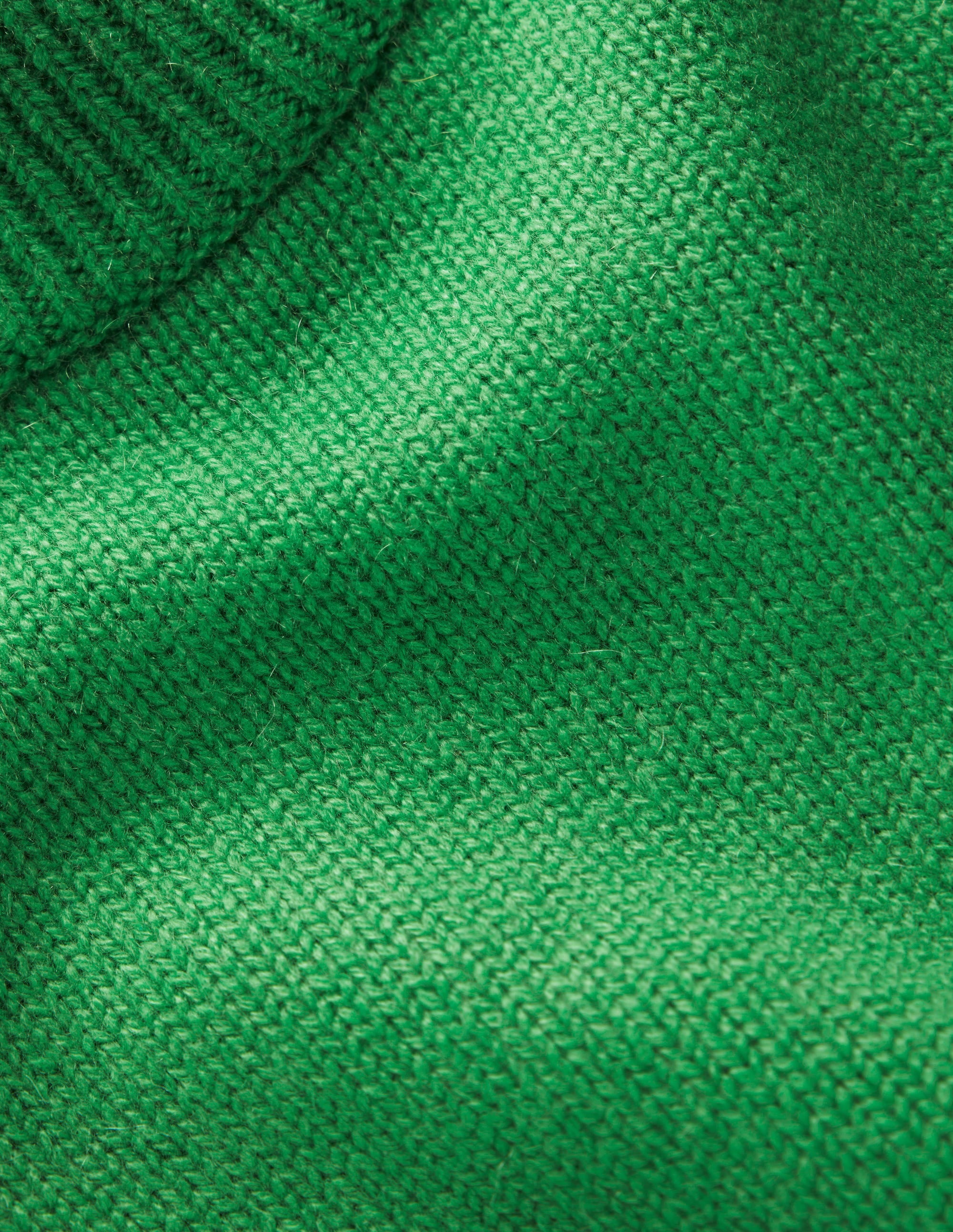Wide Sleeve Cashmere Sweater-Bright Green - Image 6