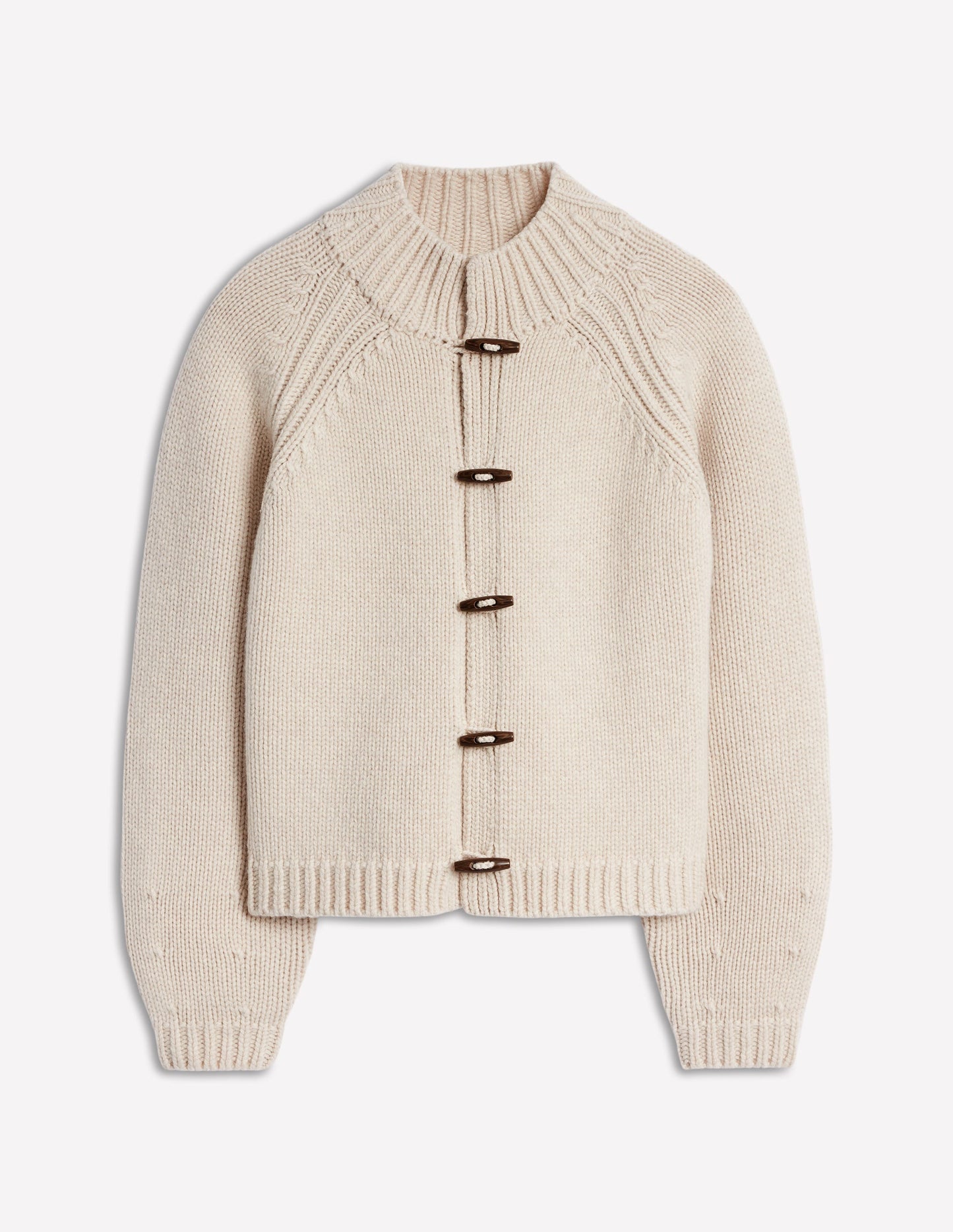 Chunky Wool Cardigan-Warm Ivory