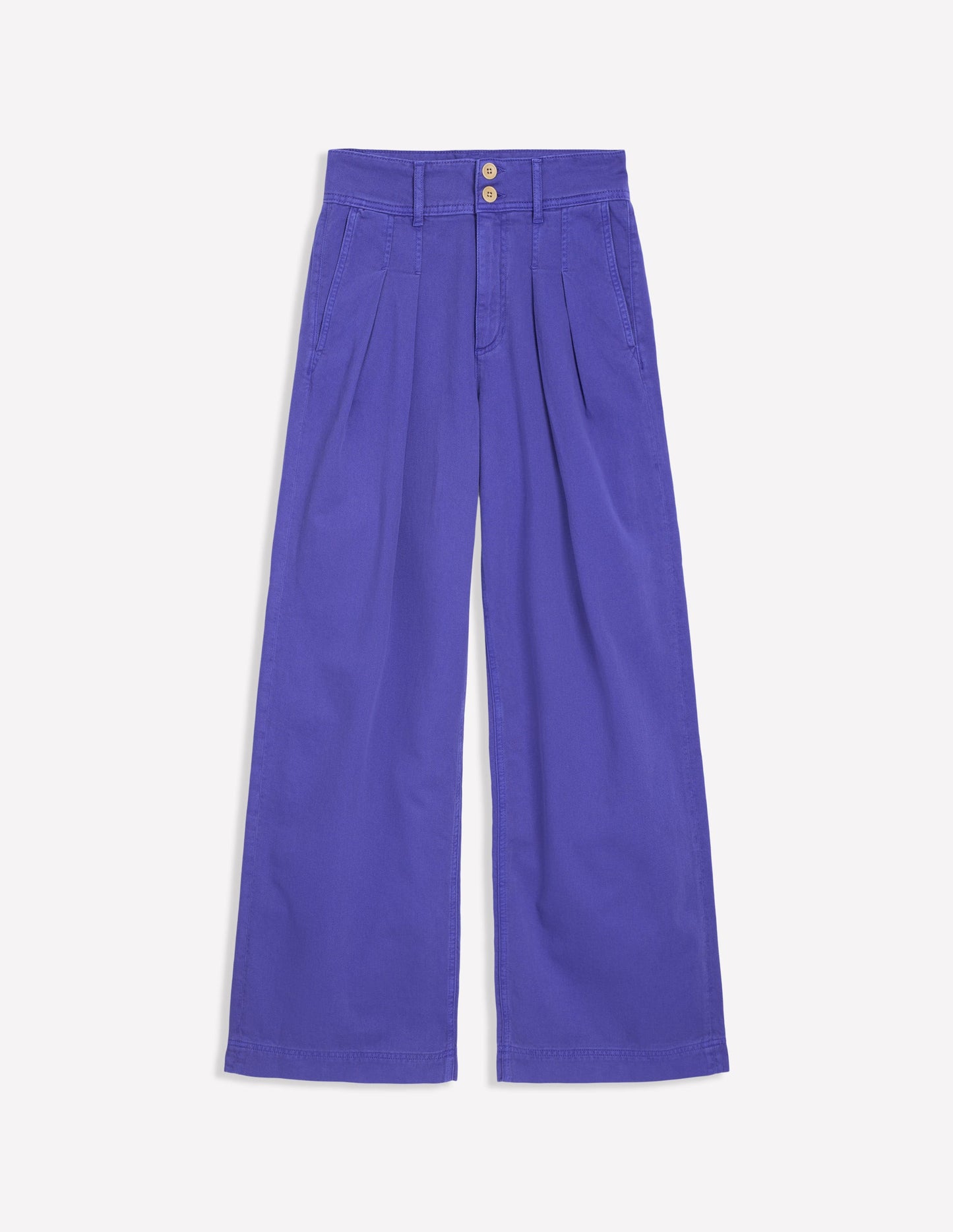 Brompton Wide Leg Trousers-Bright Blue