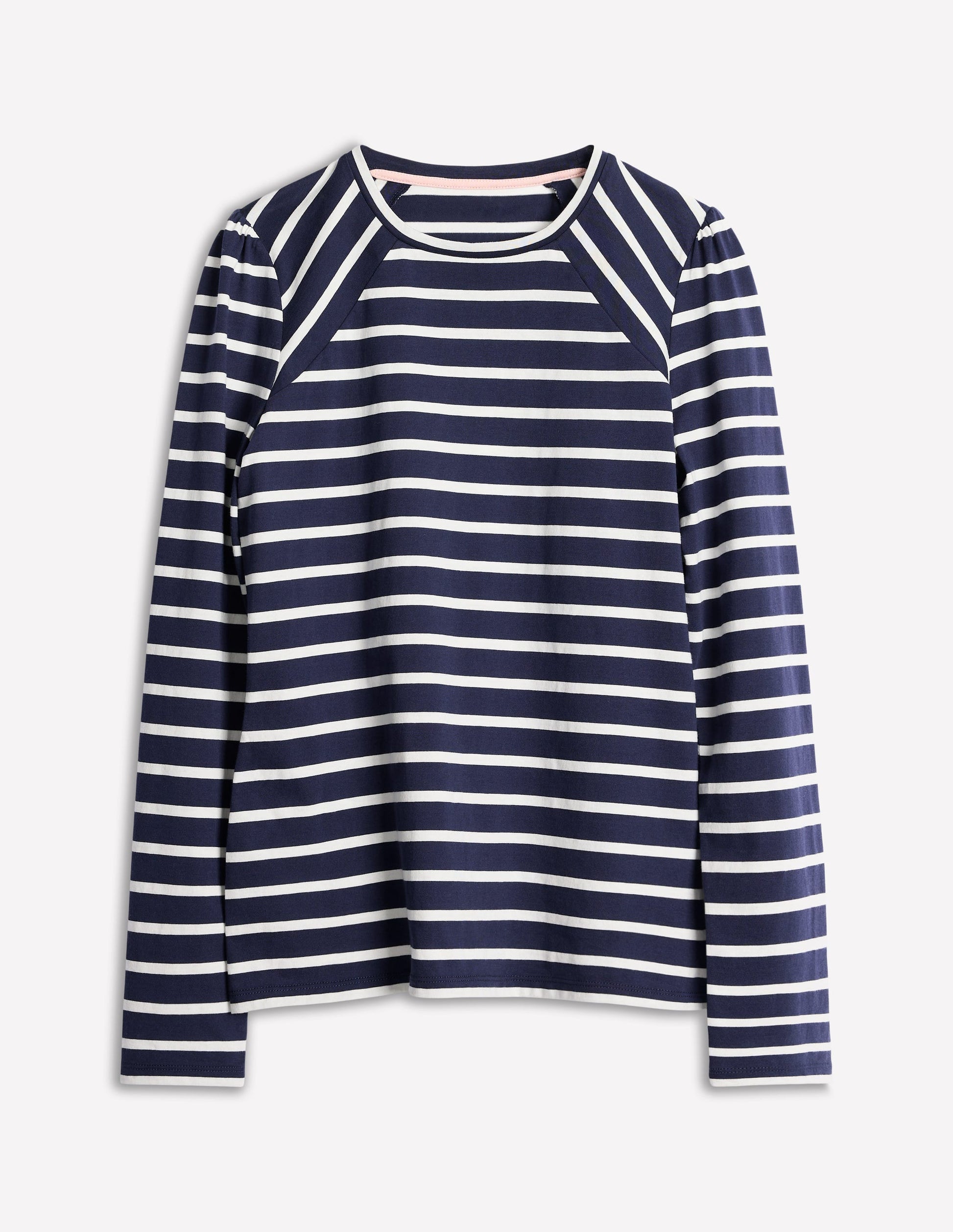 Arabella Stripe Jersey Top-Navy, Ivory Stripe-5