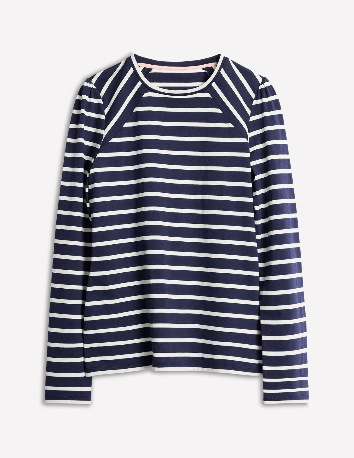 Arabella Stripe Jersey Top-Navy, Ivory Stripe - Image 5