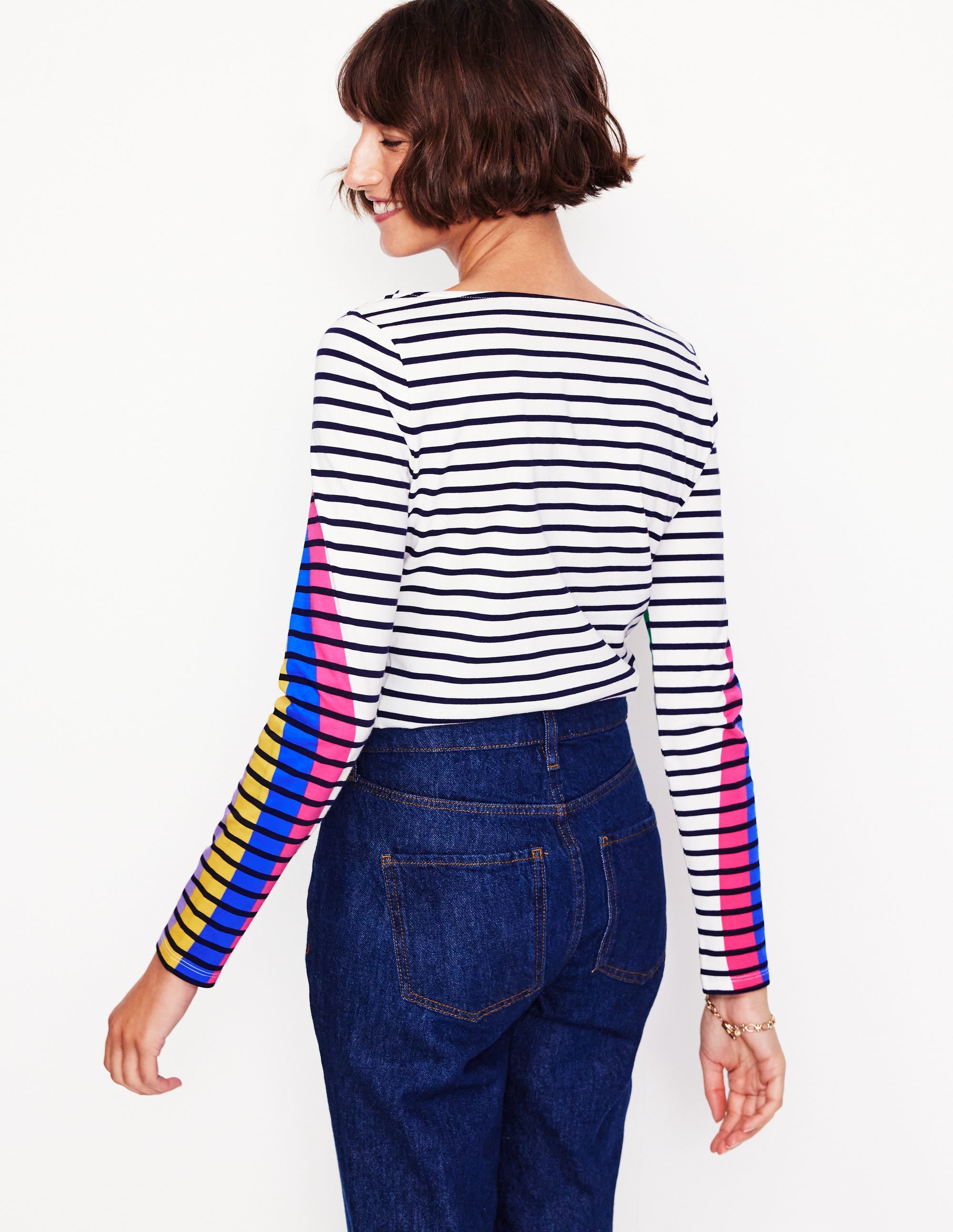 Ella Long Sleeve Breton-Rainbow Curve Breton - Image 3