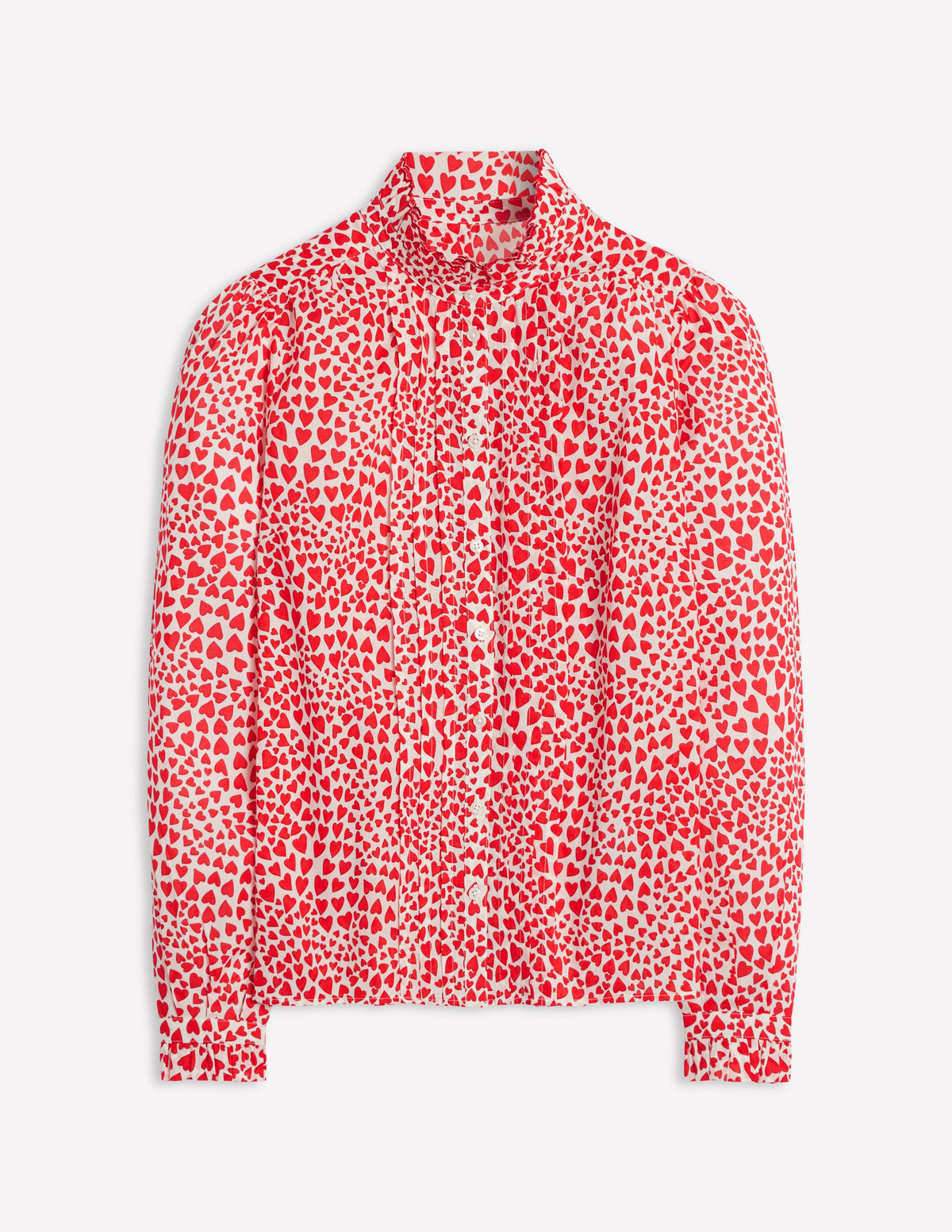 Felicity Cotton Blouse-Ivory, Heart Cluster - Image 7