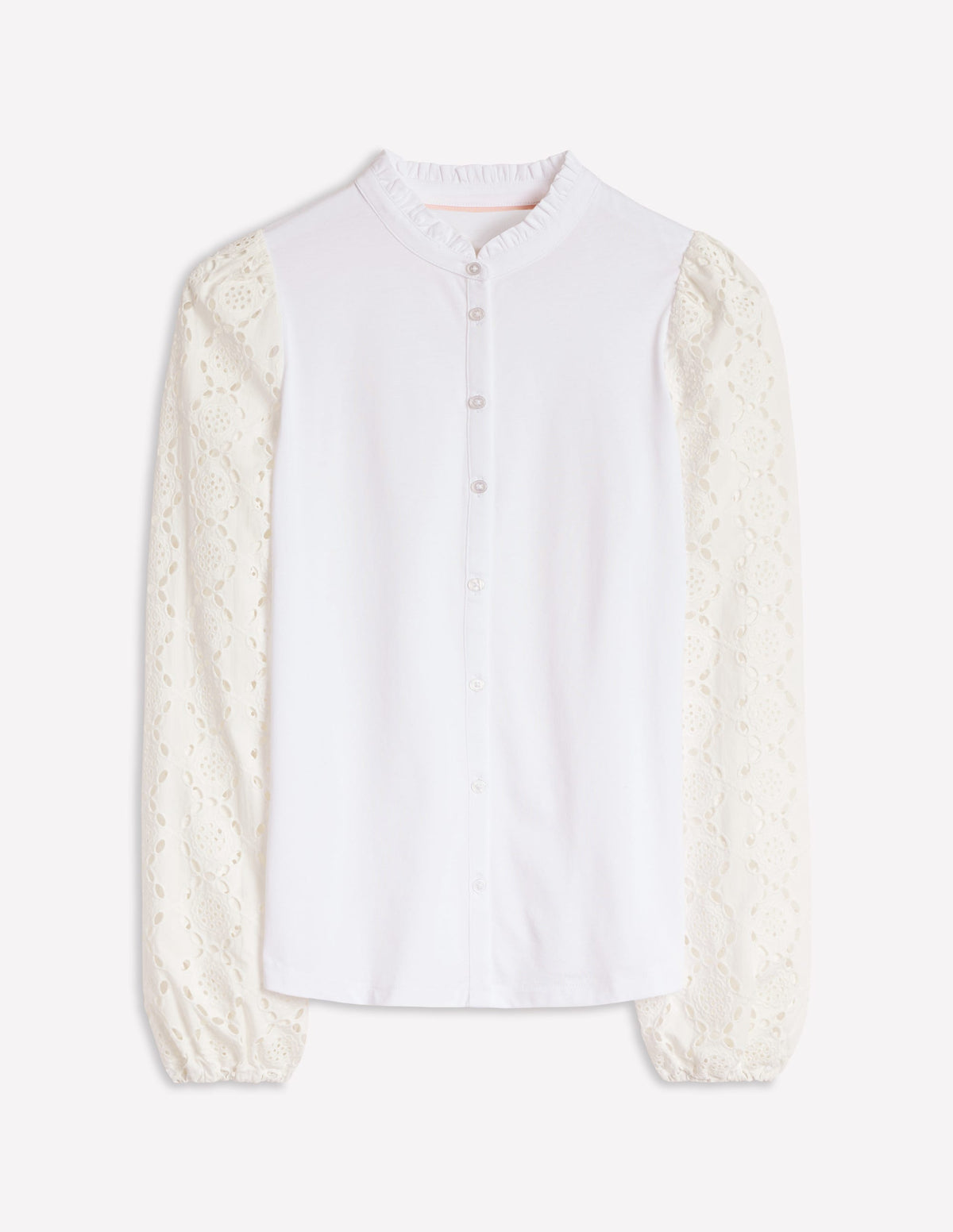 Eden Broderie Blouse-White - Image 5