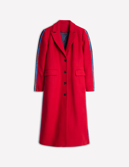 Midi Coat-Red