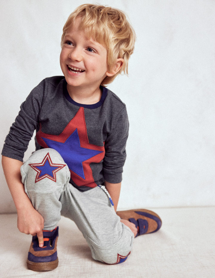 Warrior Knee Joggers-Grey Star Knee