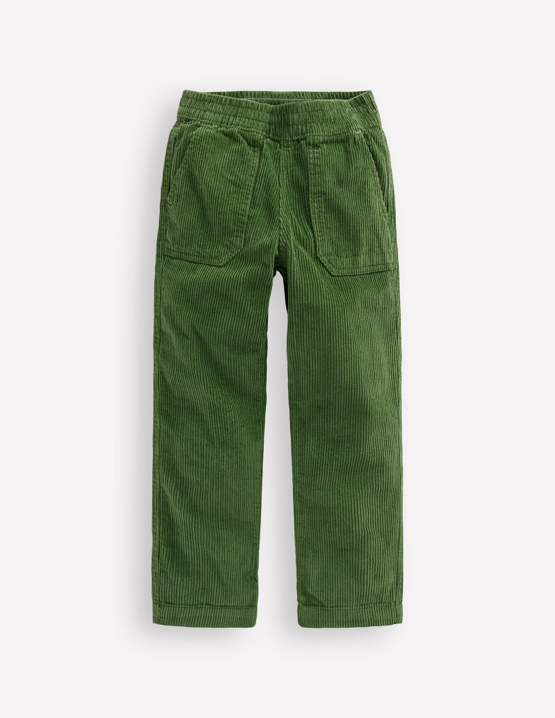 Pull-on Cord Pants-Promenade Green-1