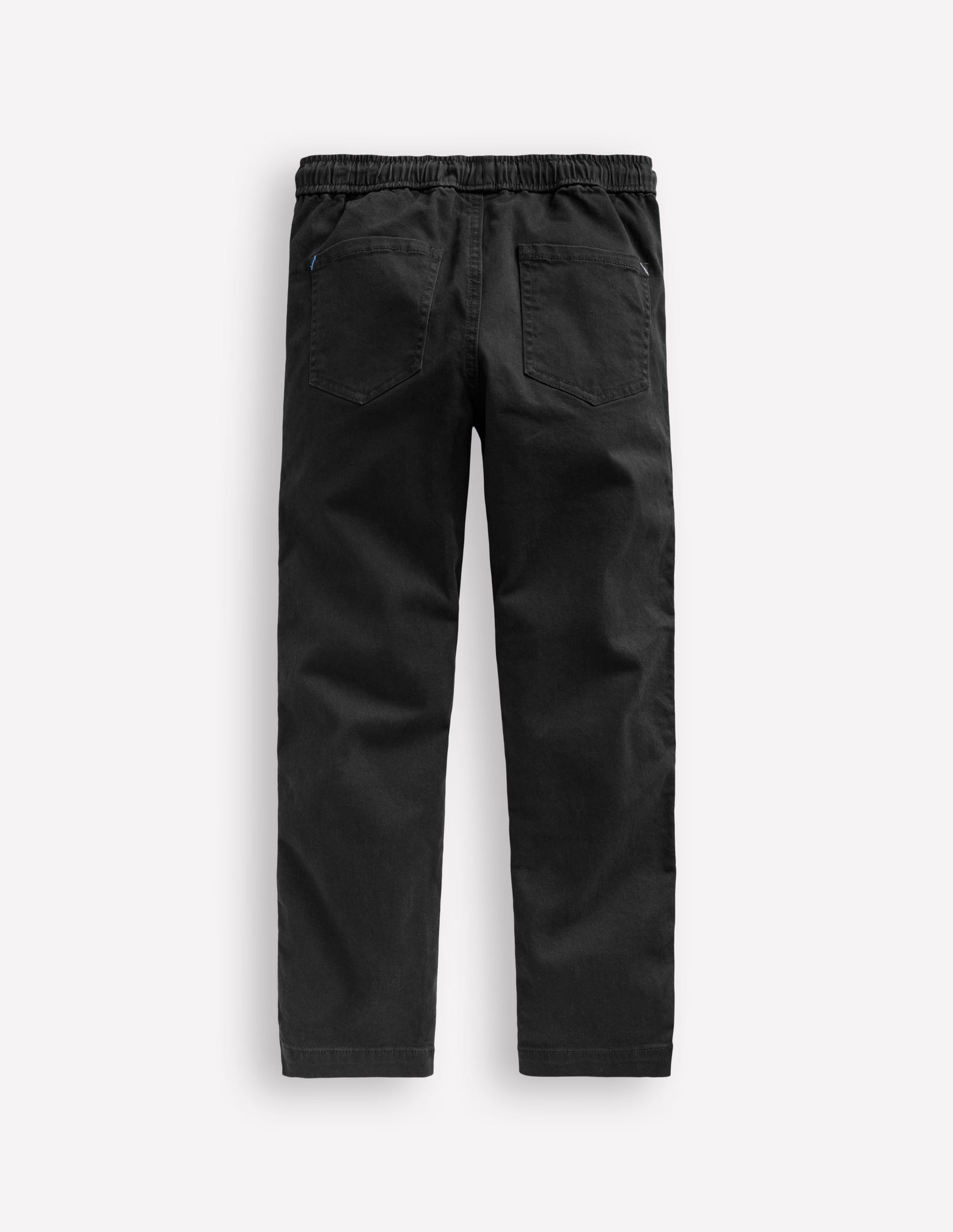 Slim Pull On Trousers-Black-2