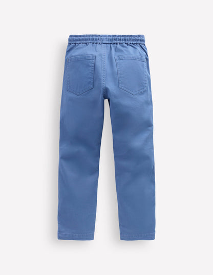 Slim Pull On Trousers-Blue River-2