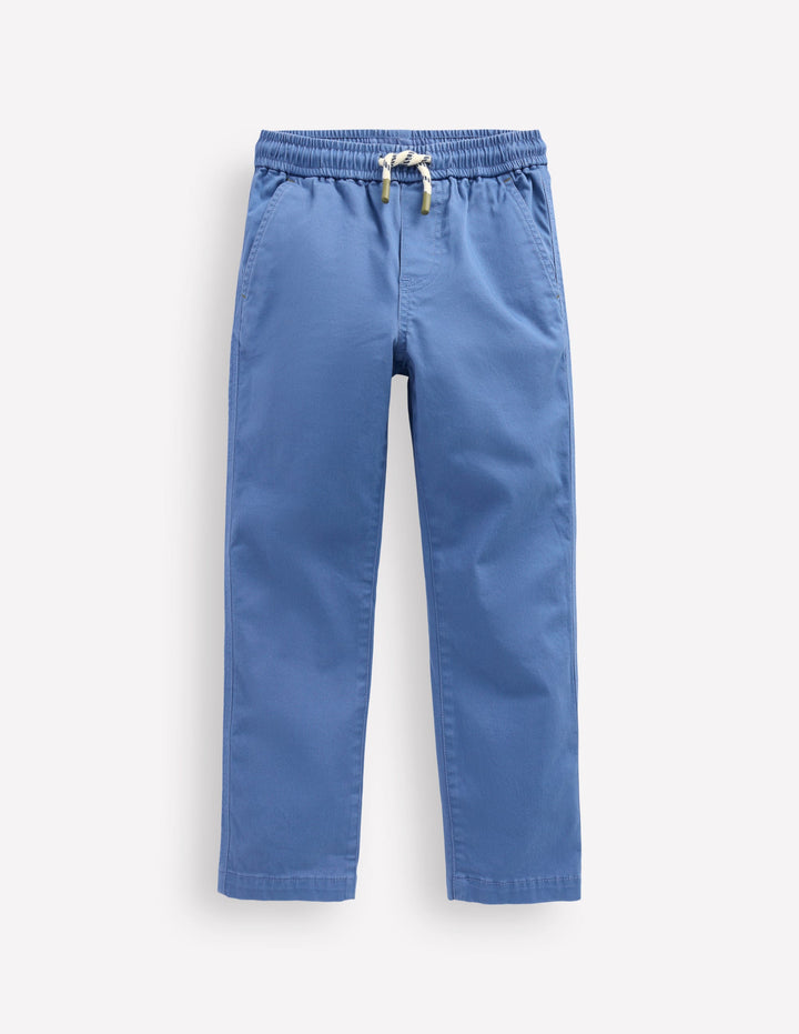 Slim Pull On Trousers-Blue River
