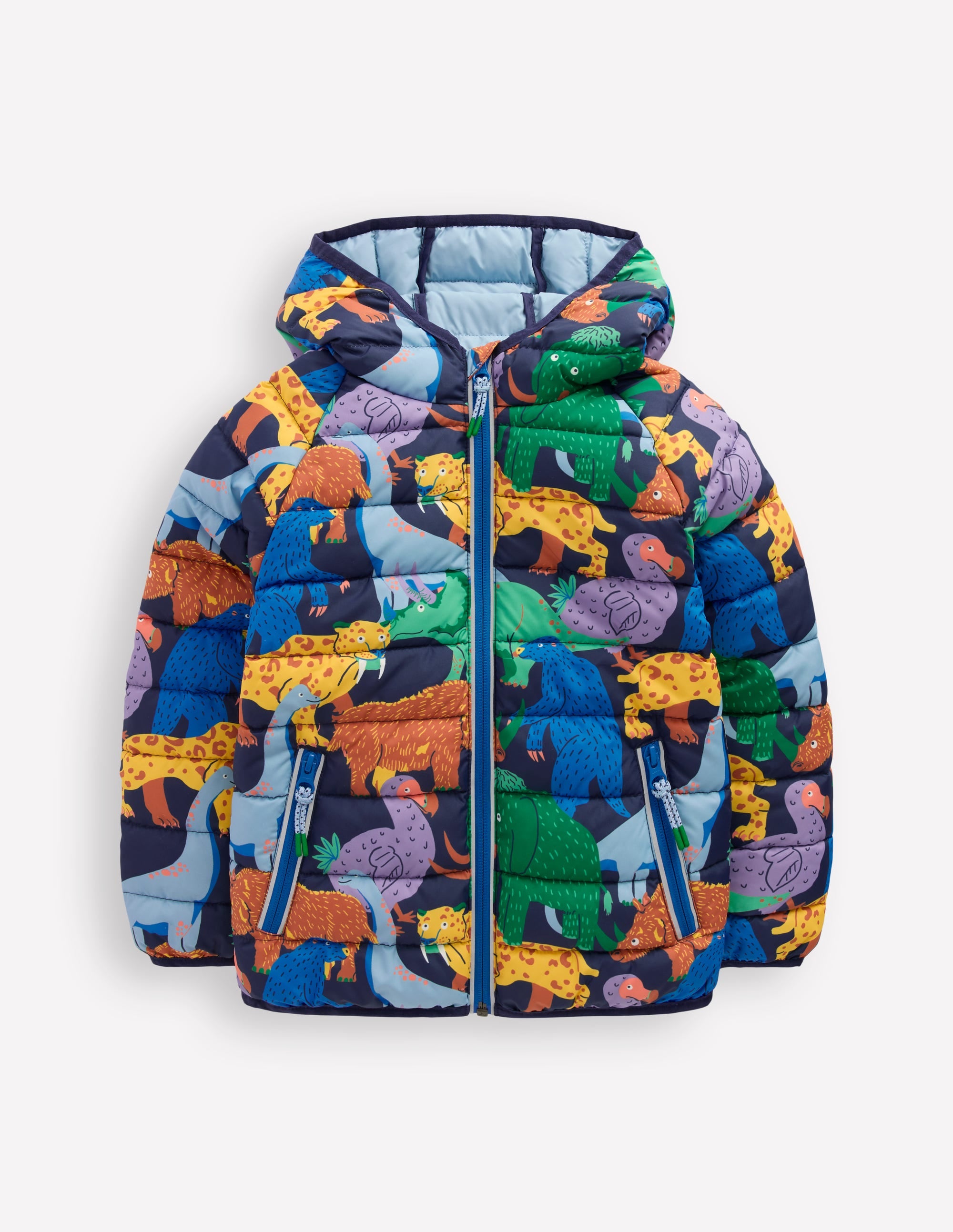 Pack-away Padded Jacket-Prehistoric Animals - Image 1