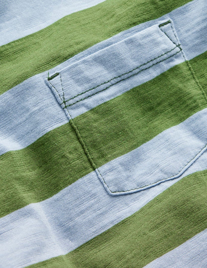 Everyday Long Sleeve T-Shirt-Glacier Blue/ Broccoli Green-3