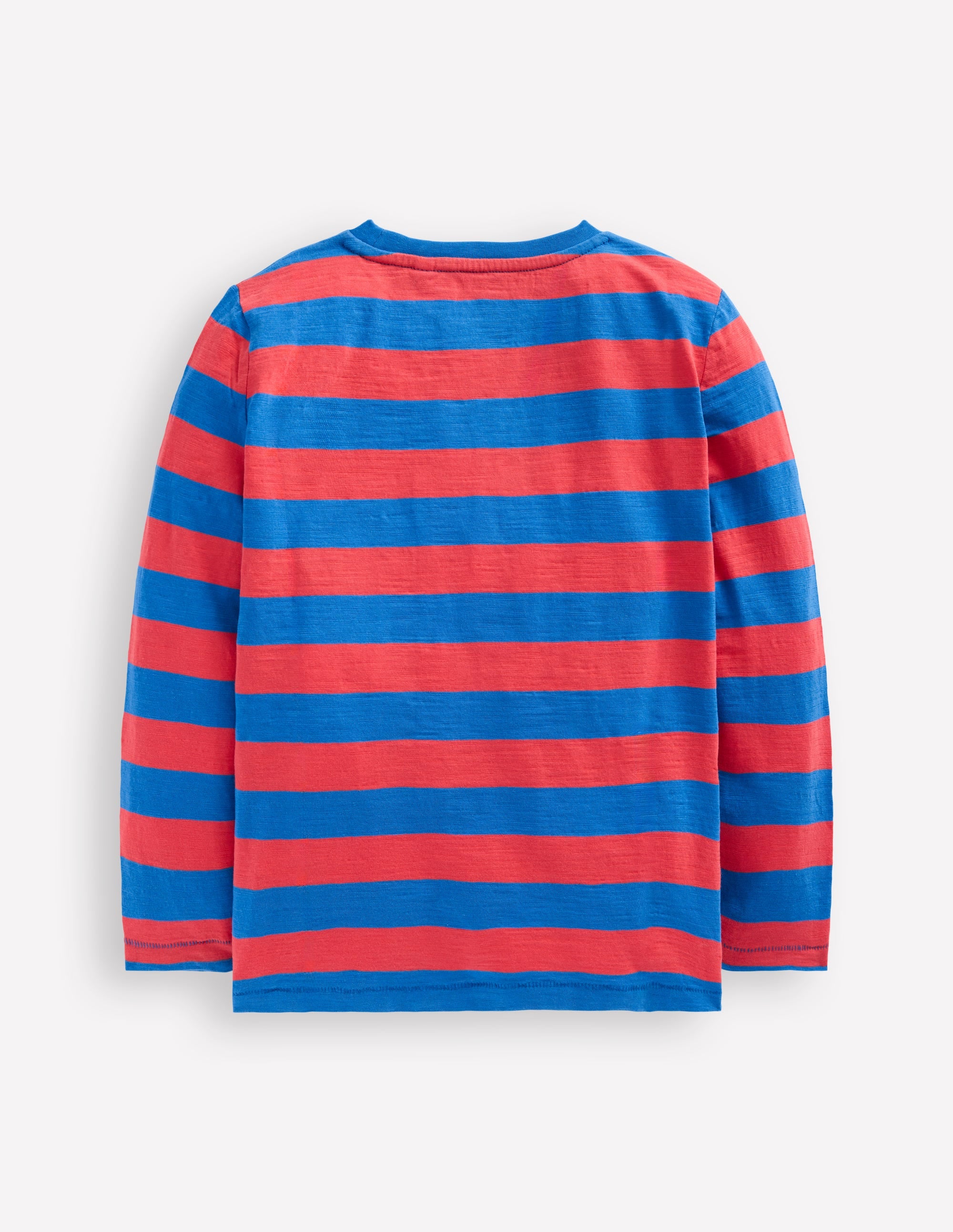 Everyday Long Sleeve T-Shirt-Kingfisher Blue/ Jam Red - Image 5