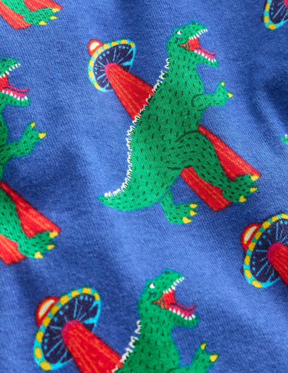 Snug Glow-in-the-dark Pajamas-Dino Space