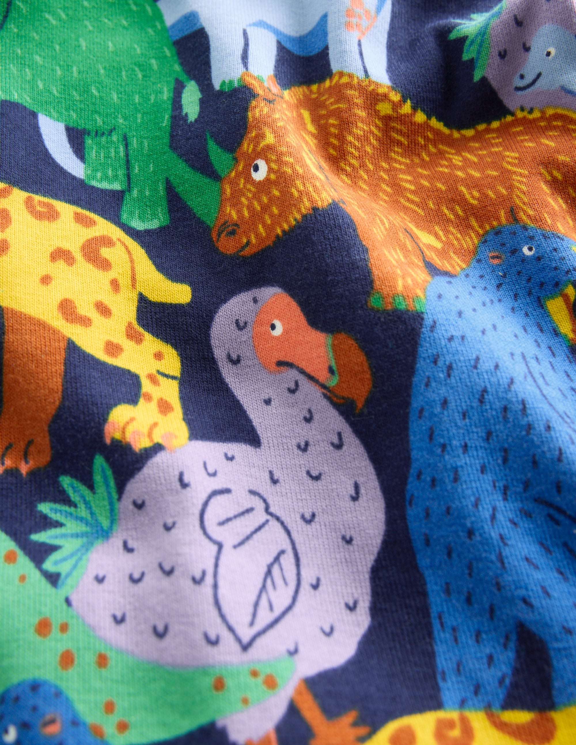 Snug Twin Pack Pajamas-Prehistoric Animals and Stripe - Image 3