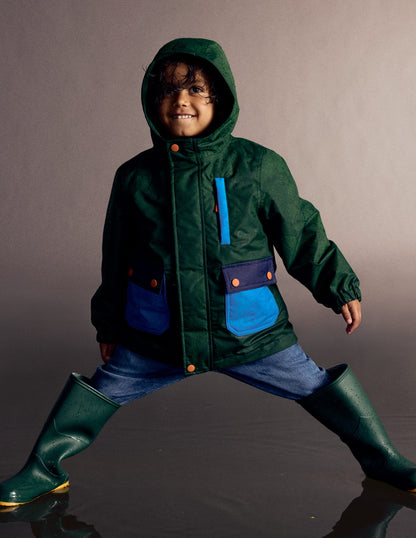 4-in-1 Waterproof Coat-Blue/Green Colourblock-6