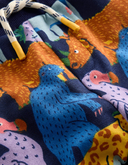 Printed Comfy Sweatpants-Prehistoric Animals-3