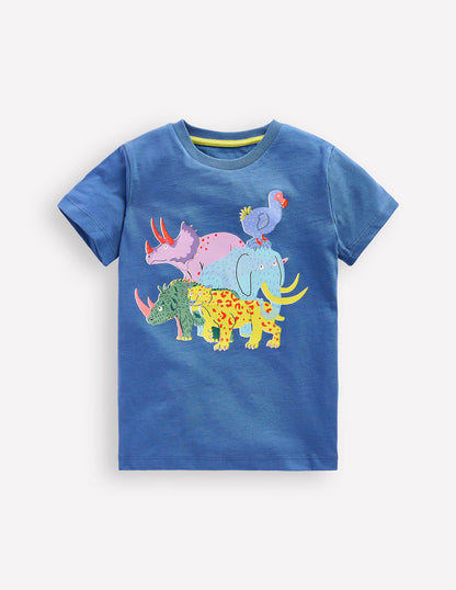 Short Sleeve Riso T-Shirt-Delft Extinct Animals-1