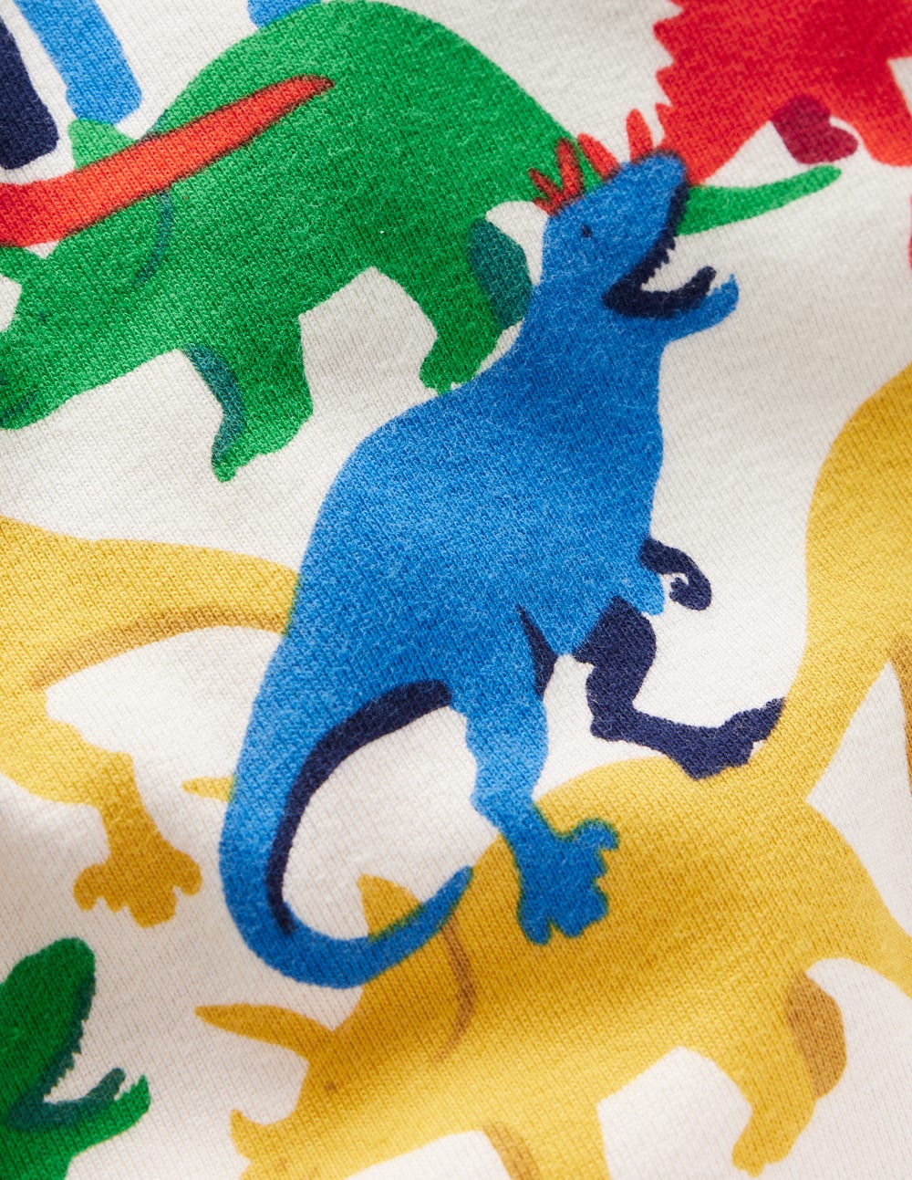Snug Short John Pajamas-Multi Dinos-3