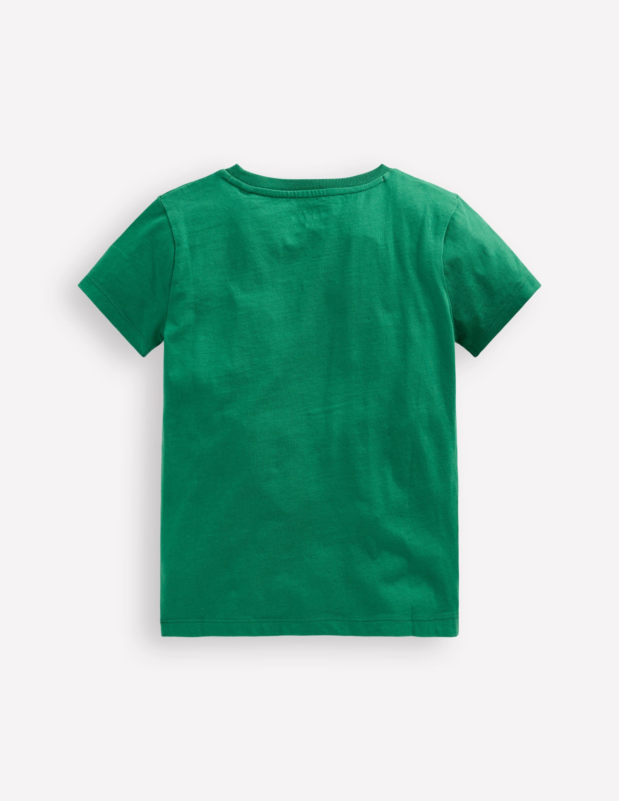 Short Sleeve Bouclé T-shirt-Shady Green Rocket - Image 2