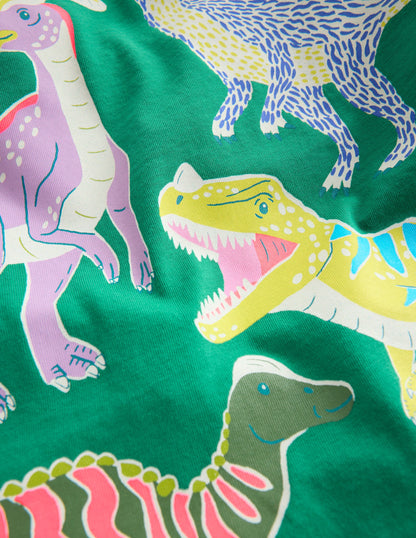 Glow-In-The-Dark T-shirt-Shady Green Dinos-3