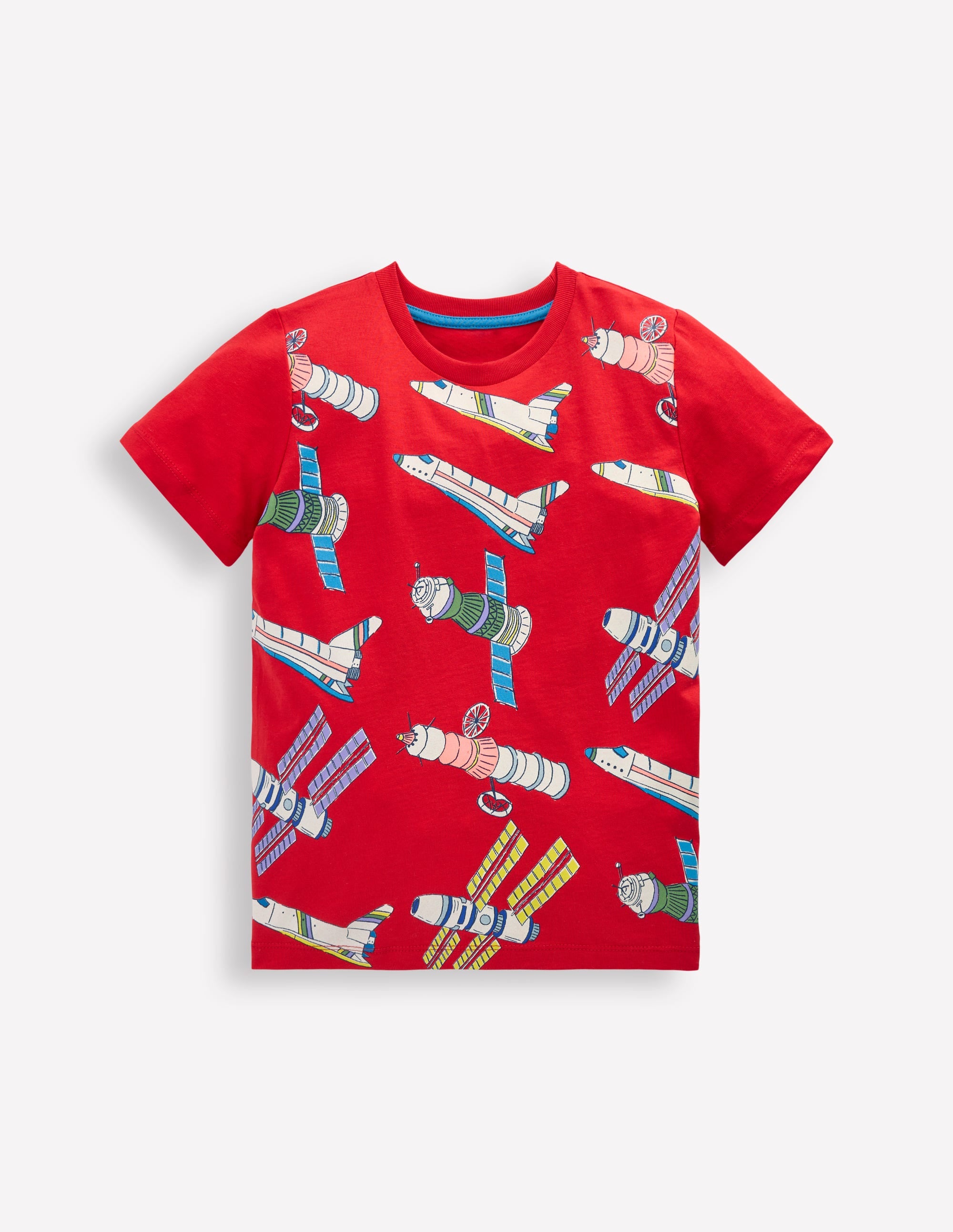 Glow-In-The-Dark T-shirt-Poppy Red Satellite - Image 1