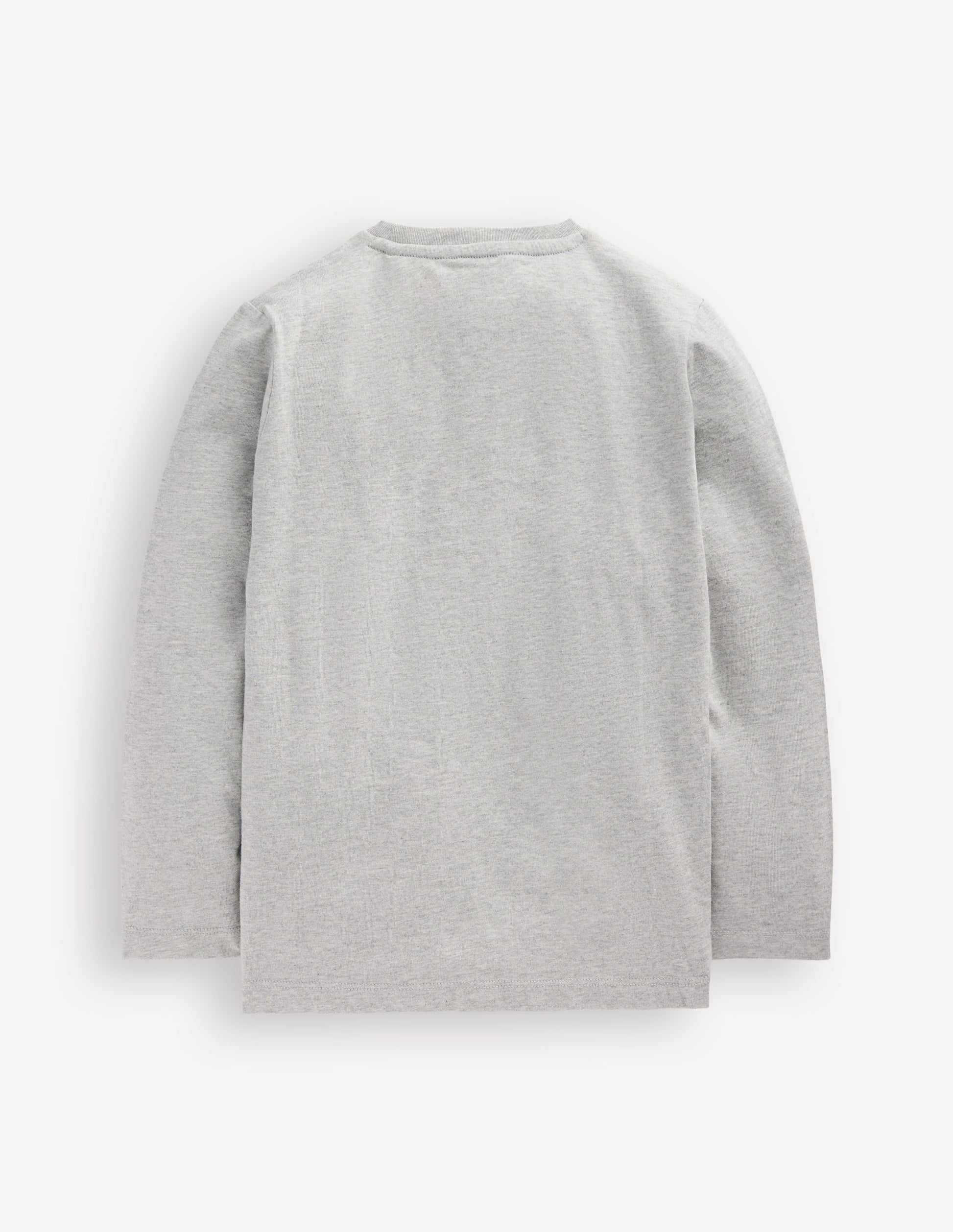 Long Sleeve Bouclé T-shirt-Grey Marl Tractor-2
