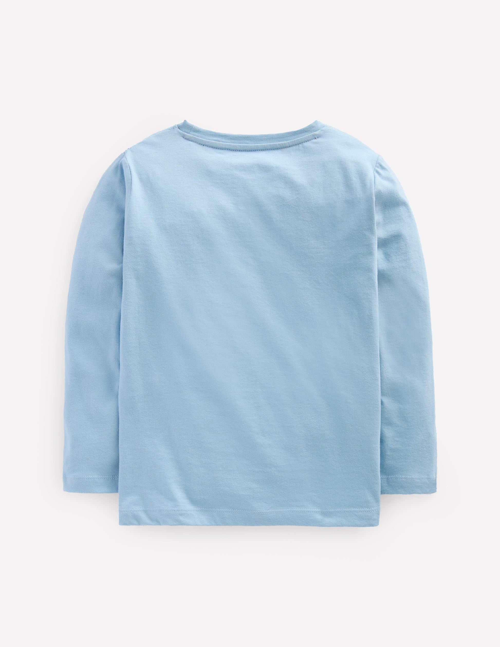 Long Sleeve Printed T-shirt-Glacier Blue Prehistoric-2