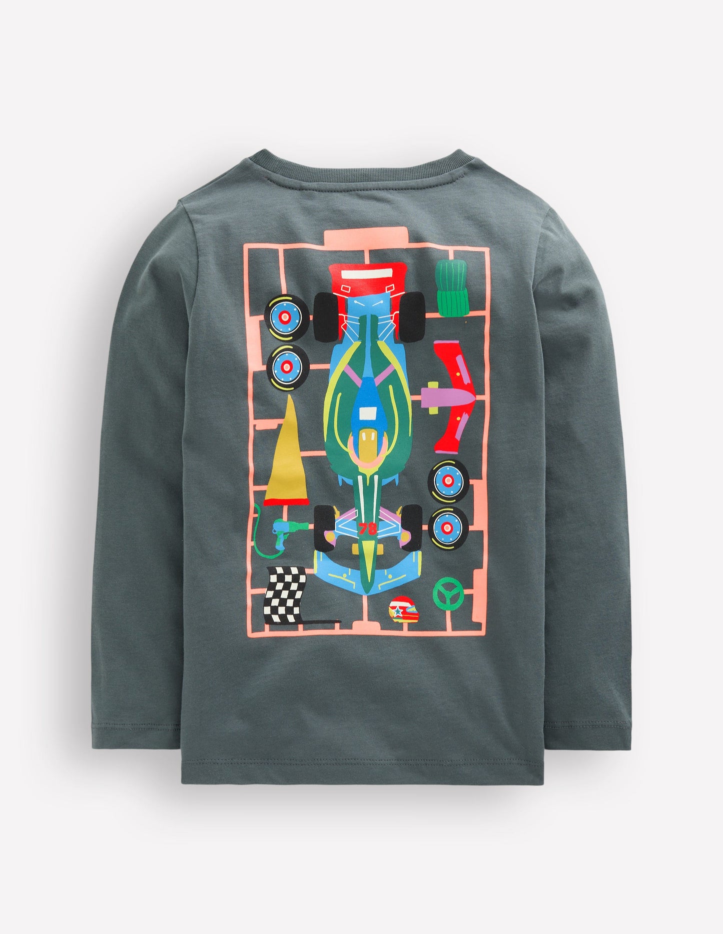 Front & Back Printed T-shirt-Smoke Kit Car