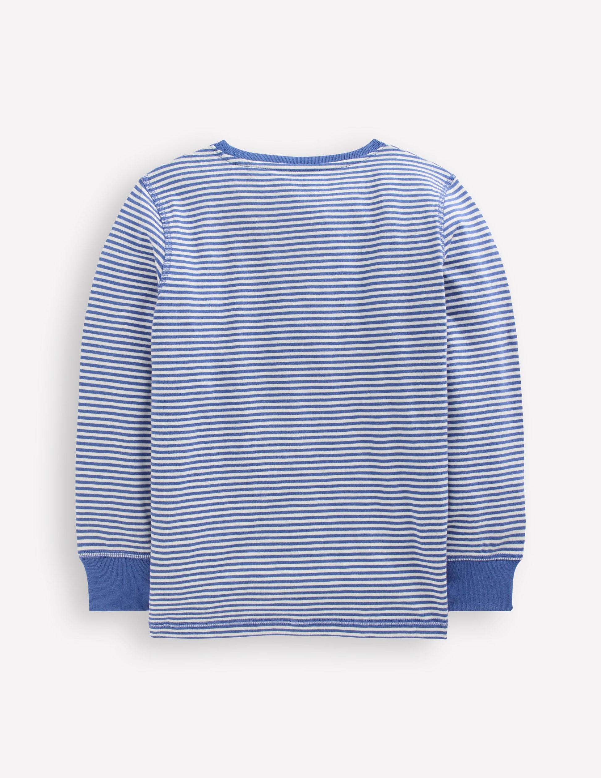 Everyday Henley T-shirt-Bluejay Stripe-2