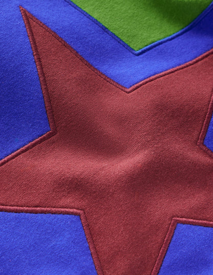 Star Appliqué T-shirt-Broccoli Green Star-6