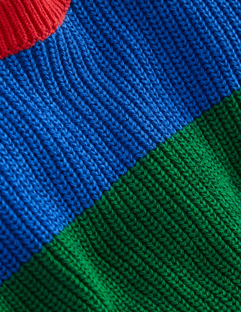 Everyday Cotton Sweater-Kingfisher Blue/Rich Emerald - Image 3