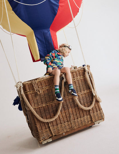 Waterproof Pop Over Jacket-College Navy Multi Dinos-4