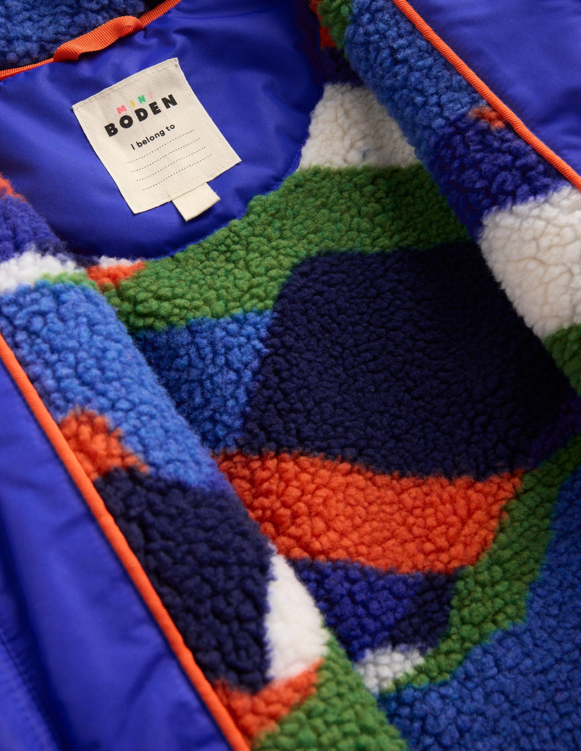 Borg Lined Anorak-Blue-5