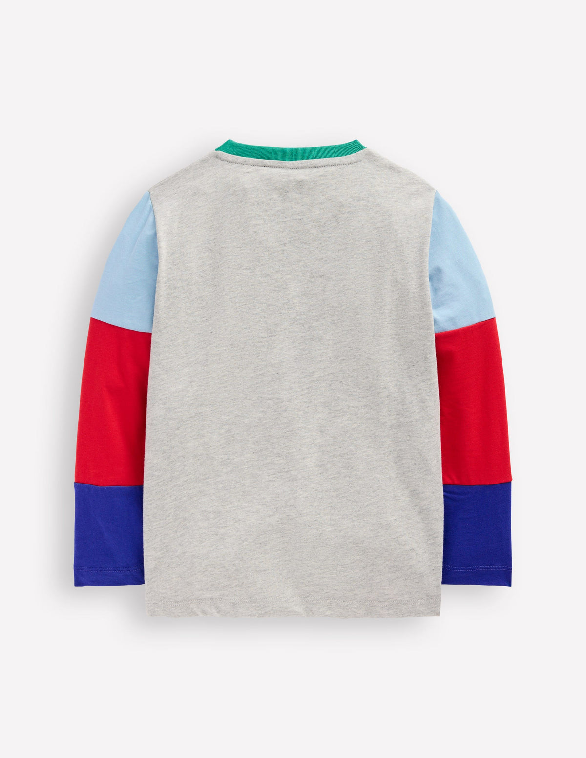 Long Sleeve Hotchpotch T-shirt-Grey - Image 2