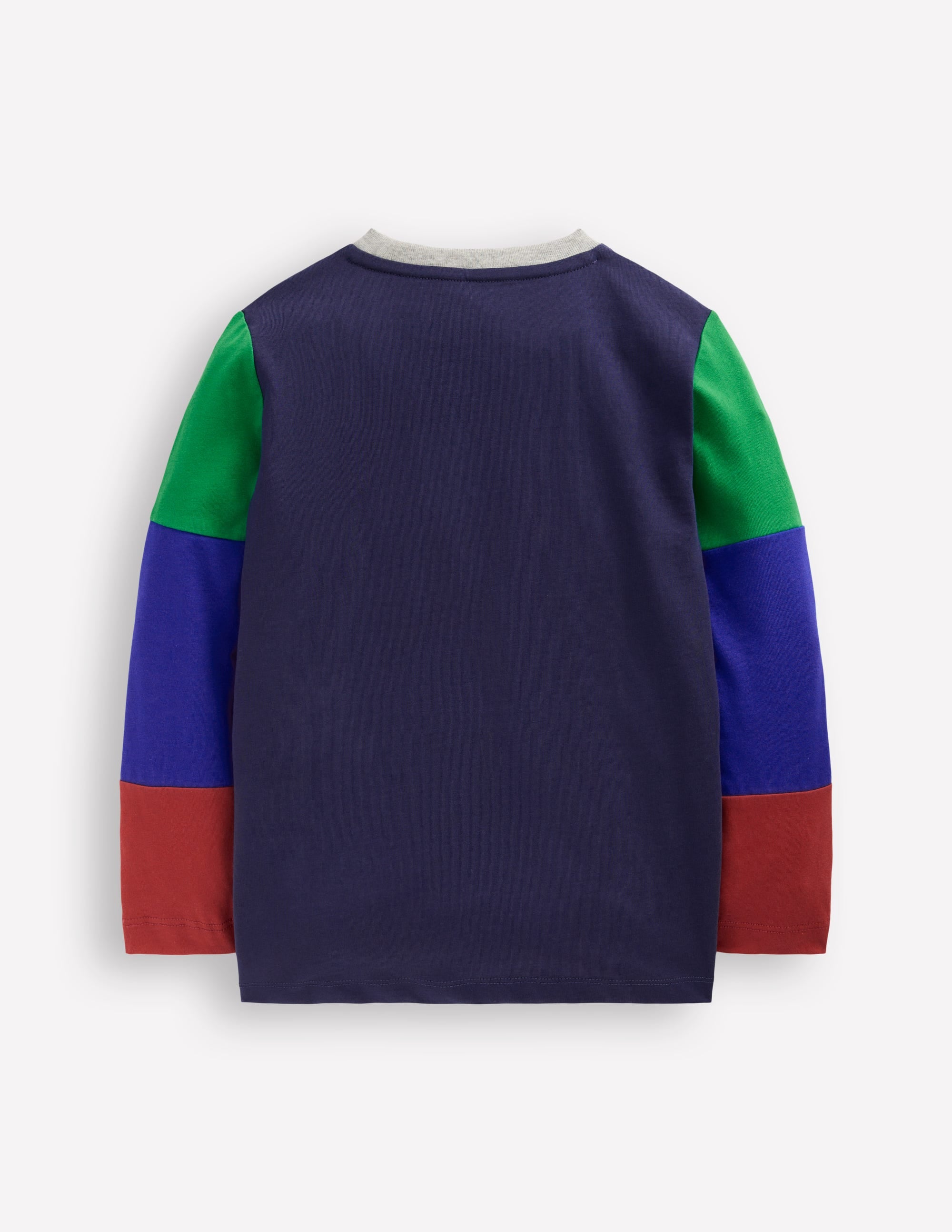 Long Sleeve Hotchpotch T-shirt-College Navy - Image 2