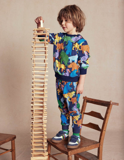 Everyday Printed Sweatshirt-Prehistoric Animals-4