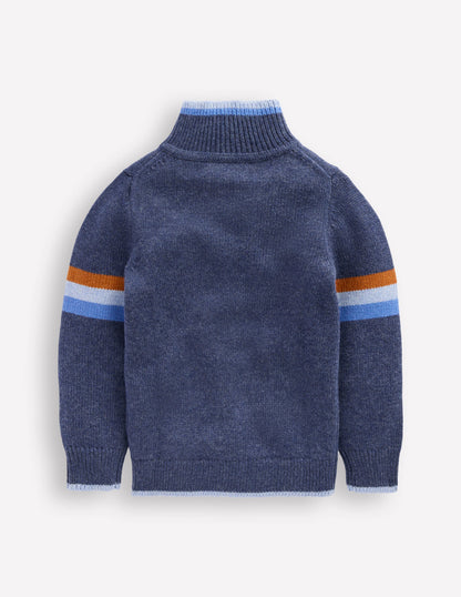 Heritage Half-Zip Sweater-College Navy-2