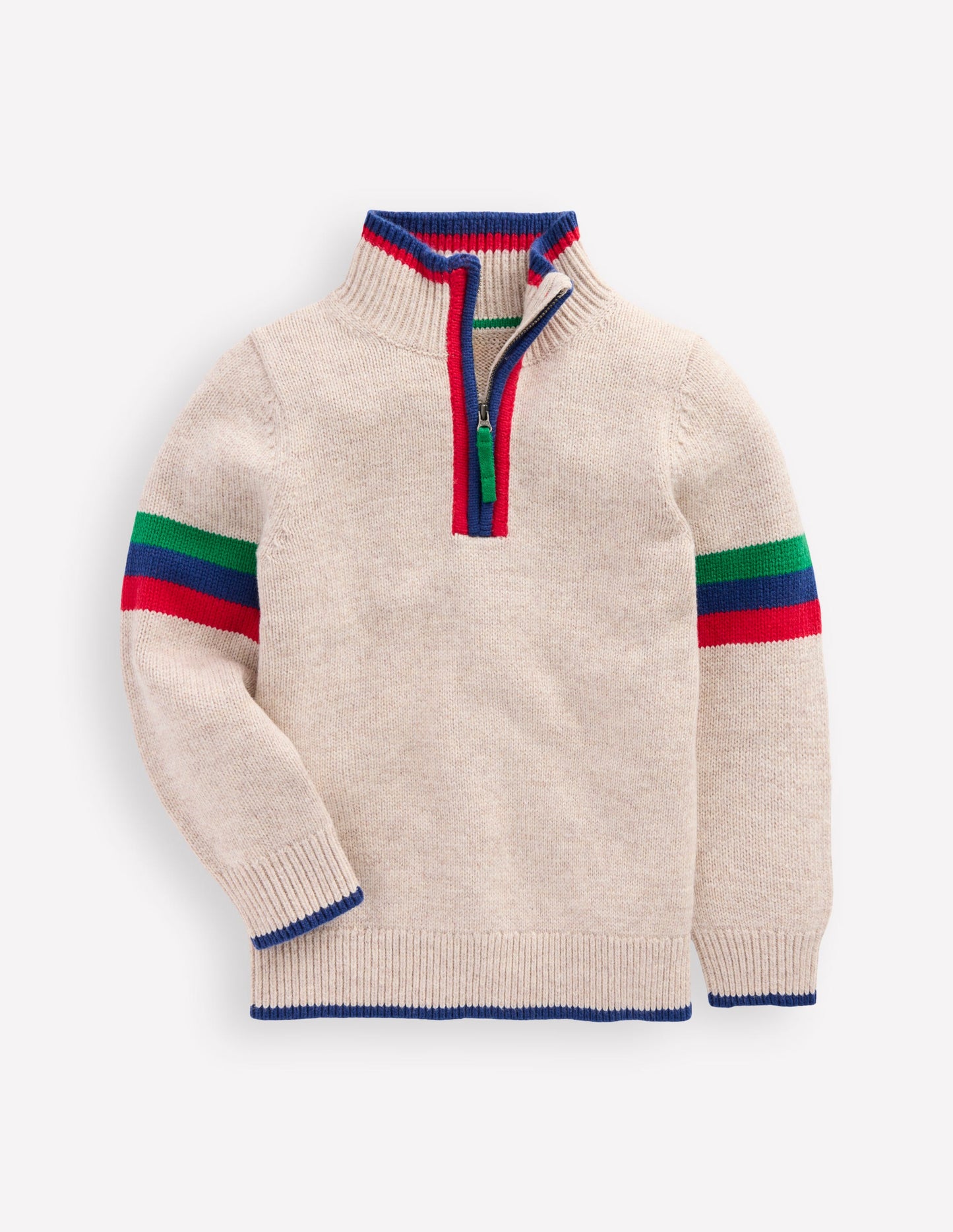 Heritage Half-Zip Sweater-Oatmeal Marl