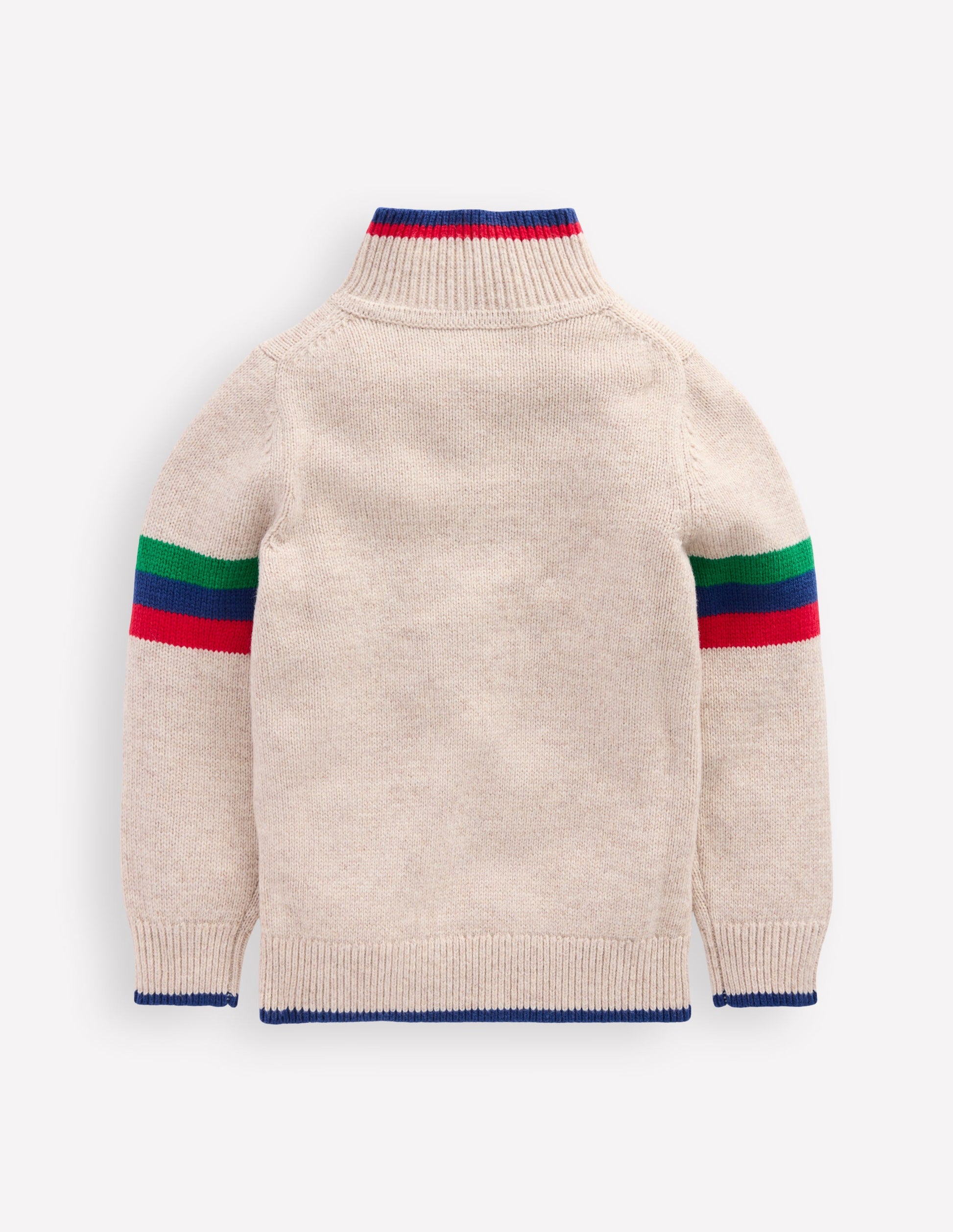 Heritage Half-Zip Sweater-Oatmeal Marl-2