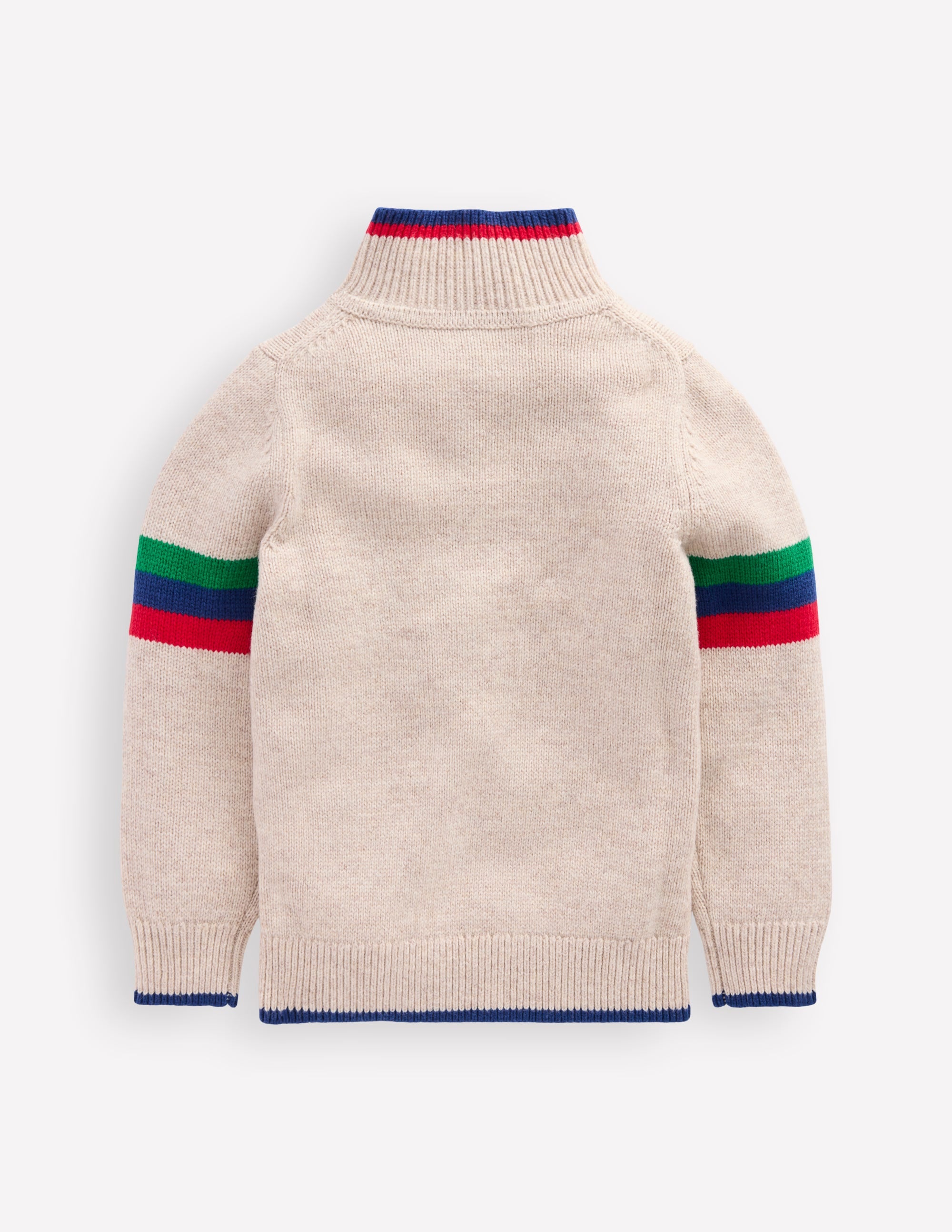Heritage Half-Zip Sweater-Oatmeal Marl - Image 2