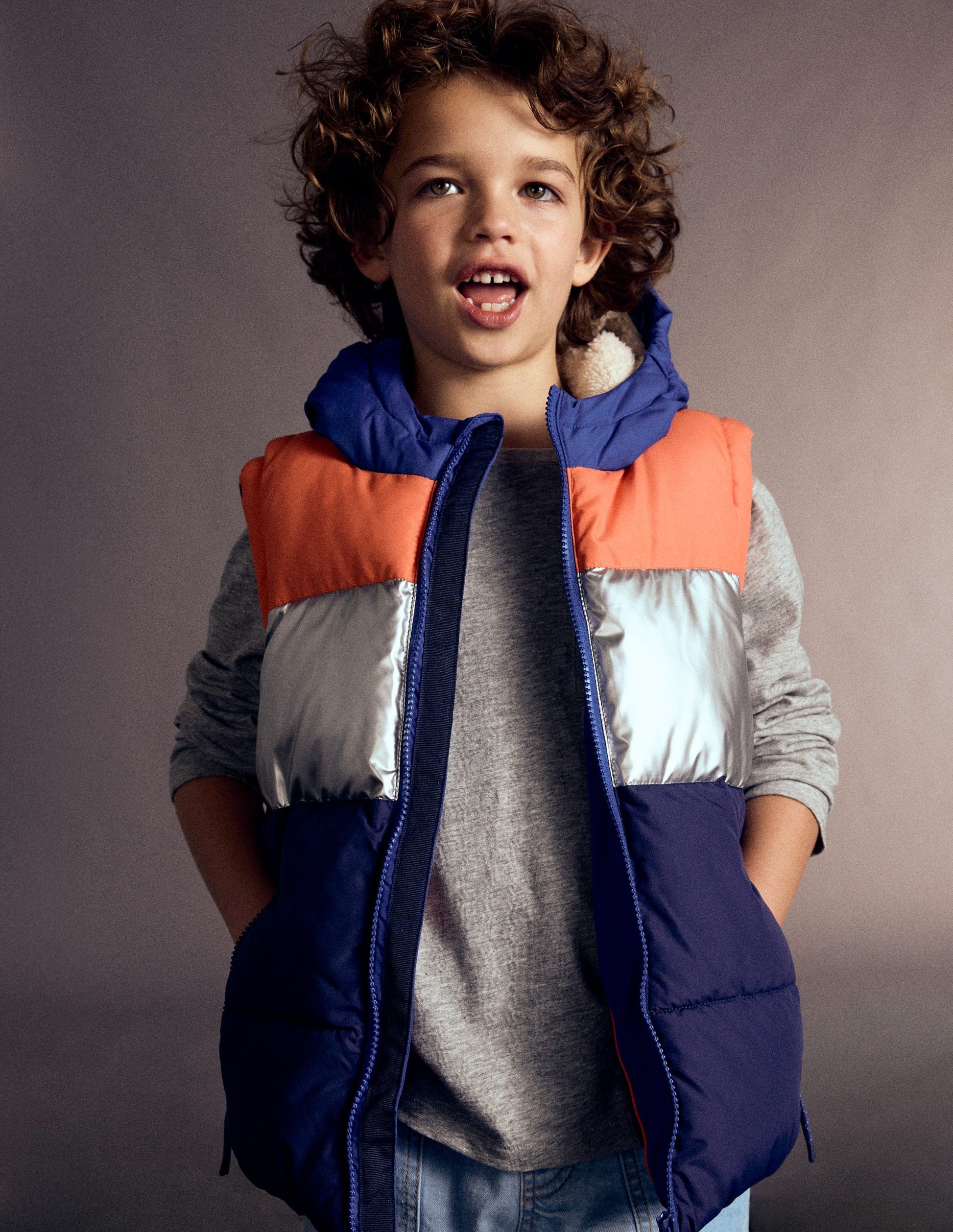 2-in-1 Padded Coat-Colour Block-6