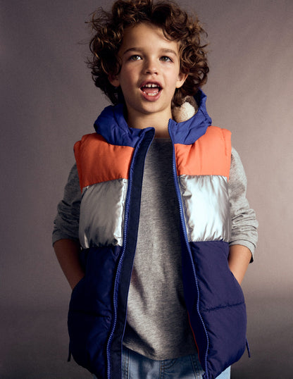 2-in-1 Padded Coat-Colour Block-6