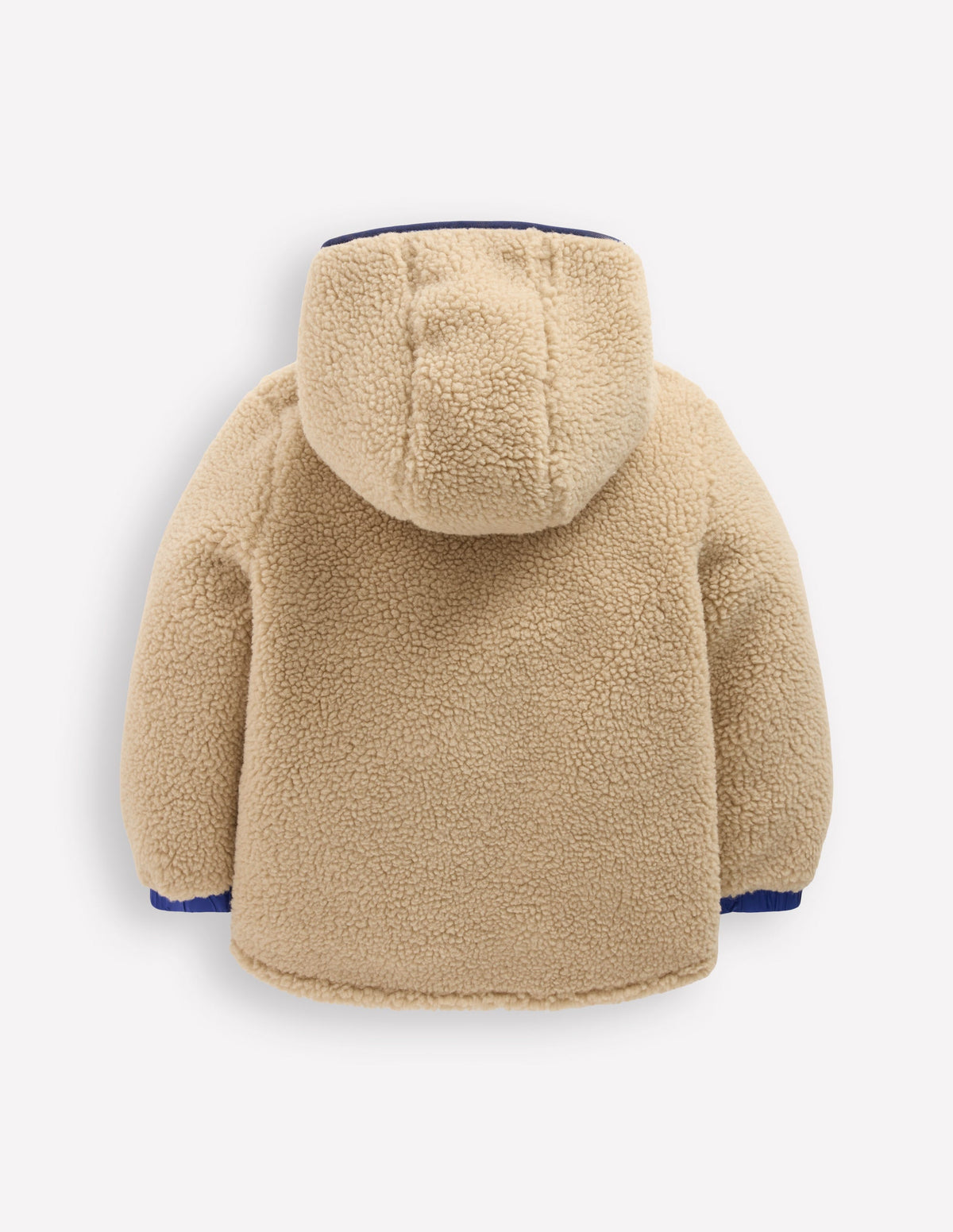 Reversible Cosy Borg Jacket-Mazarine Blue - Image 2